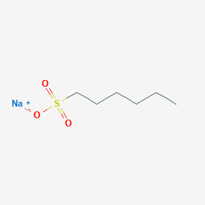 molecular formula C6H13NaO3S B049861 Sodium hexane-1-sulfonate CAS No. 2832-45-3