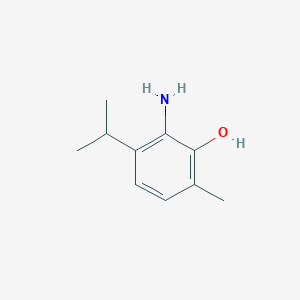 molecular formula C10H15NO B049862 2-Amino-3-isopropyl-6-methylphenol CAS No. 115023-79-5