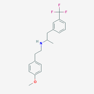 molecular formula C19H22F3NO B4986387 N-[2-(4-methoxyphenyl)ethyl]-1-[3-(trifluoromethyl)phenyl]propan-2-amine 