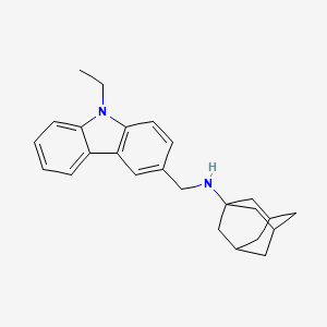 molecular formula C25H30N2 B4986423 N-[(9-ethyl-9H-carbazol-3-yl)methyl]adamantan-1-amine 