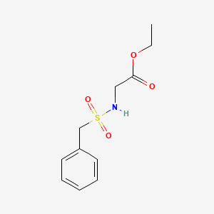 molecular formula C11H15NO4S B4986433 ethyl 2-(phenylmethanesulfonamido)acetate 