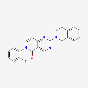 molecular formula C22H17FN4O B4986969 2-(3,4-dihydro-1H-isoquinolin-2-yl)-6-(2-fluorophenyl)pyrido[4,3-d]pyrimidin-5-one 