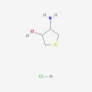 molecular formula C4H10ClNOS B4987067 rac-(3R,4S)-4-aminothiolan-3-ol hydrochloride, cis 