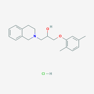 molecular formula C20H26ClNO2 B4987186 1-(3,4-dihydro-1H-isoquinolin-2-yl)-3-(2,5-dimethylphenoxy)propan-2-ol;hydrochloride 