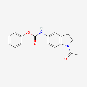 molecular formula C17H16N2O3 B4987221 phenyl N-(1-acetyl-2,3-dihydro-1H-indol-5-yl)carbamate 