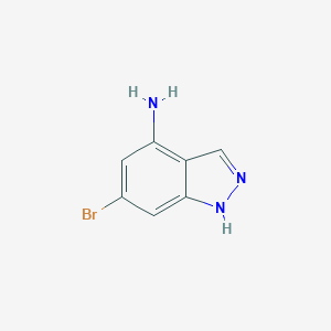 molecular formula C7H6BrN3 B049877 6-bromo-1H-indazol-4-amine CAS No. 885518-50-3