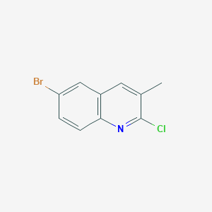 molecular formula C10H7BrClN B049880 6-Bromo-2-chloro-3-methylquinoline CAS No. 113092-96-9
