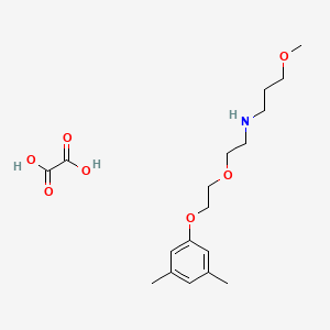 molecular formula C18H29NO7 B4988010 N-[2-[2-(3,5-dimethylphenoxy)ethoxy]ethyl]-3-methoxypropan-1-amine;oxalic acid 