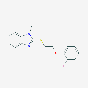 2-{[2-(2-fluorophenoxy)ethyl]sulfanyl}-1-methyl-1H-benzimidazole