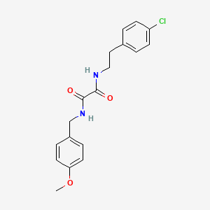 molecular formula C18H19ClN2O3 B4988136 N-[2-(4-chlorophenyl)ethyl]-N'-[(4-methoxyphenyl)methyl]oxamide 