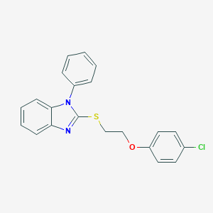 2-{[2-(4-chlorophenoxy)ethyl]sulfanyl}-1-phenyl-1H-benzimidazole
