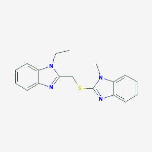 1-Ethyl-2-[[(1-methyl-2-benzimidazolyl)thio]methyl]benzimidazole