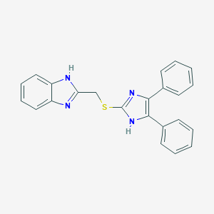 1H-benzimidazol-2-ylmethyl 4,5-diphenyl-1H-imidazol-2-yl sulfide