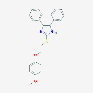 2-{[2-(4-methoxyphenoxy)ethyl]sulfanyl}-4,5-diphenyl-1H-imidazole