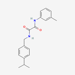 molecular formula C19H22N2O2 B4988631 N'-(3-methylphenyl)-N-[(4-propan-2-ylphenyl)methyl]oxamide 