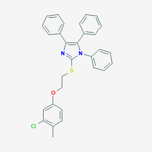 3-chloro-4-methylphenyl 2-[(1,4,5-triphenyl-1H-imidazol-2-yl)sulfanyl]ethyl ether