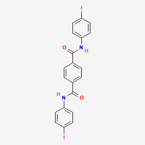molecular formula C20H14I2N2O2 B4989153 N,N'-bis(4-iodophenyl)benzene-1,4-dicarboxamide 