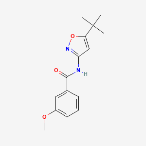 molecular formula C15H18N2O3 B4989245 N-(5-tert-butyl-1,2-oxazol-3-yl)-3-methoxybenzamide 