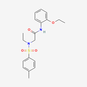 molecular formula C19H24N2O4S B4989266 N-(2-ethoxyphenyl)-N~2~-ethyl-N~2~-[(4-methylphenyl)sulfonyl]glycinamide 