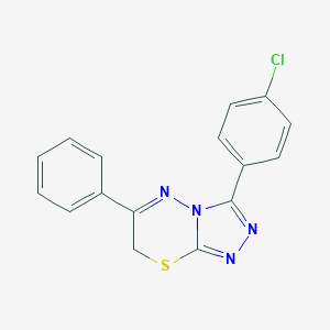 B498950 3-(4-chlorophenyl)-6-phenyl-7H-[1,2,4]triazolo[3,4-b][1,3,4]thiadiazine CAS No. 68469-09-0