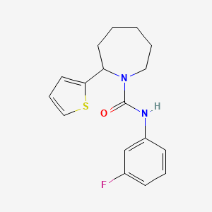 molecular formula C17H19FN2OS B4989743 N-(3-Fluorophenyl)-2-(thiophen-2-YL)azepane-1-carboxamide 