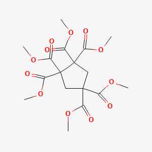 molecular formula C17H22O12 B4989744 Hexamethyl cyclopentane-1,1,2,2,4,4-hexacarboxylate 