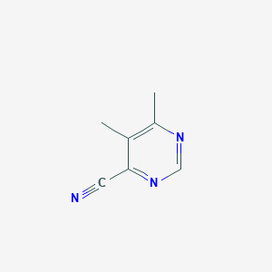 molecular formula C7H7N3 B049898 5,6-Dimethylpyrimidine-4-carbonitrile CAS No. 114969-82-3