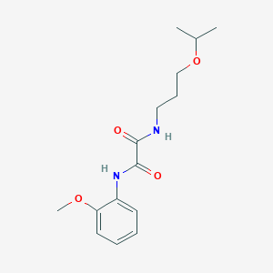 molecular formula C15H22N2O4 B4990032 N'-(2-methoxyphenyl)-N-(3-propan-2-yloxypropyl)oxamide 