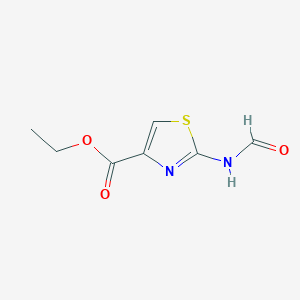 molecular formula C7H8N2O3S B049902 ethyl 2-formamido-1,3-thiazole-4-carboxylate CAS No. 123724-91-4