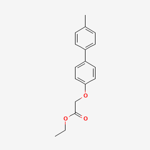 molecular formula C17H18O3 B4990201 Ethyl 2-[4-(4-methylphenyl)phenoxy]acetate 