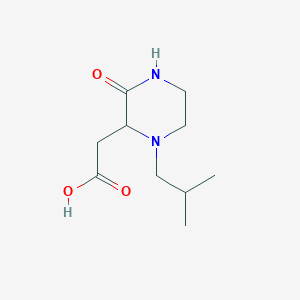molecular formula C10H18N2O3 B499040 (1-Isobutyl-3-oxo-piperazin-2-yl)-acetic acid CAS No. 1032926-79-6