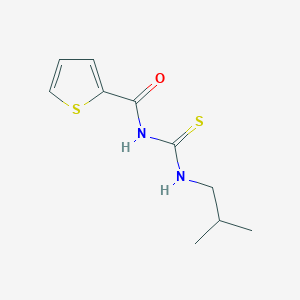 molecular formula C10H14N2OS2 B4990588 N-(2-methylpropylcarbamothioyl)thiophene-2-carboxamide 