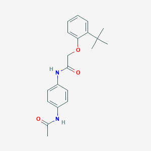 molecular formula C20H24N2O3 B499082 N-[4-(acetylamino)phenyl]-2-(2-tert-butylphenoxy)acetamide 