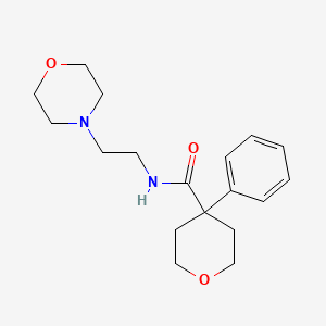molecular formula C18H26N2O3 B4990833 N-(2-morpholin-4-ylethyl)-4-phenyloxane-4-carboxamide 