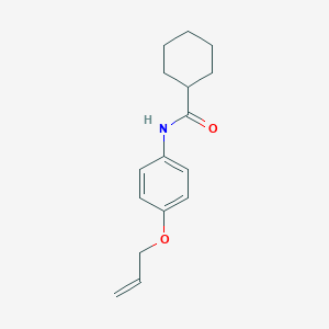 molecular formula C16H21NO2 B499091 N-[4-(allyloxy)phenyl]cyclohexanecarboxamide 
