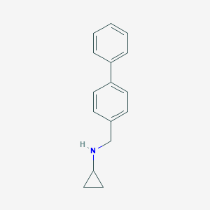 molecular formula C16H17N B499110 N-[(4-phenylphenyl)methyl]cyclopropanamine 
