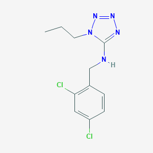 molecular formula C11H13Cl2N5 B499124 N-[(2,4-dichlorophenyl)methyl]-1-propyltetrazol-5-amine CAS No. 717874-41-4