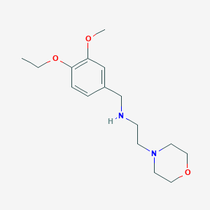 molecular formula C16H26N2O3 B499179 N-(4-ethoxy-3-methoxybenzyl)-2-(morpholin-4-yl)ethanamine 