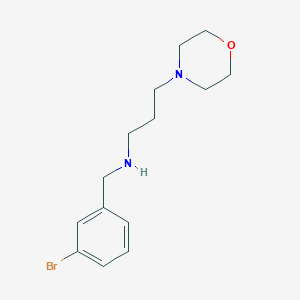 molecular formula C14H21BrN2O B499191 N-(3-bromobenzyl)-3-(morpholin-4-yl)propan-1-amine 