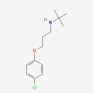 molecular formula C13H20ClNO B4991910 N-[3-(4-chlorophenoxy)propyl]-2-methylpropan-2-amine 