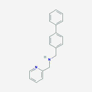 molecular formula C19H18N2 B499213 N-([1,1'-biphenyl]-4-ylmethyl)-N-(2-pyridinylmethyl)amine 