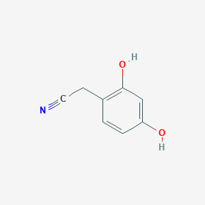 molecular formula C8H7NO2 B049923 (2,4-Dihydroxyphenyl)acetonitrile CAS No. 57576-34-8
