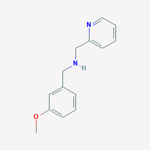 molecular formula C14H16N2O B499238 1-(3-methoxyphenyl)-N-(pyridin-2-ylmethyl)methanamine 