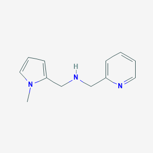 molecular formula C12H15N3 B499243 N-[(1-methyl-1H-pyrrol-2-yl)methyl]-N-(2-pyridinylmethyl)amine 