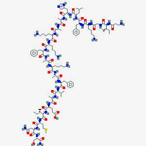 molecular formula C117H187N31O27S B049925 Magainin A CAS No. 117665-47-1