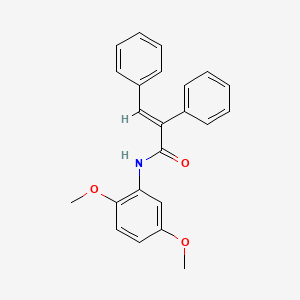 molecular formula C23H21NO3 B4992521 N-(2,5-dimethoxyphenyl)-2,3-diphenylacrylamide 