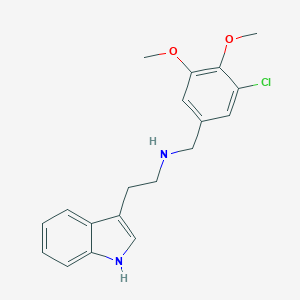 molecular formula C19H21ClN2O2 B499255 N-(3-chloro-4,5-dimethoxybenzyl)-2-(1H-indol-3-yl)ethanamine 