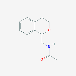molecular formula C12H15NO2 B4992601 N-(3,4-dihydro-1H-isochromen-1-ylmethyl)acetamide CAS No. 50683-59-5
