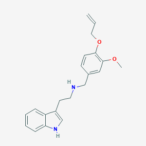molecular formula C21H24N2O2 B499261 N-[4-(allyloxy)-3-methoxybenzyl]-N-[2-(1H-indol-3-yl)ethyl]amine 