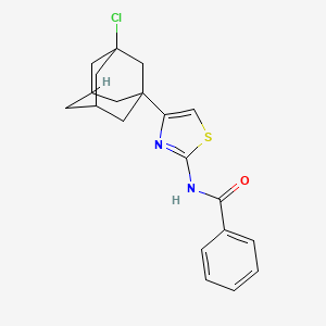 molecular formula C20H21ClN2OS B4992644 N-[4-(3-chloro-1-adamantyl)-1,3-thiazol-2-yl]benzamide 